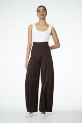 Beatrix High Rise Denim Jeans - Chocolate